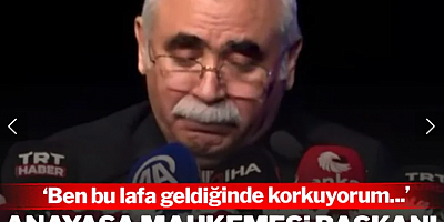 Anayasa Mahkemesi Başkanı kürsüde ağladı: 'Ben bu lafa geldiğinde korkuyorum'