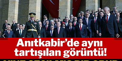 Anıtkabir'de aynı ayıp: Erdoğan sloganları yükseldi