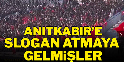 Anıtkabir'e sadece slogan atmaya gelmişler! Mozoleye çıkmadan gittiler