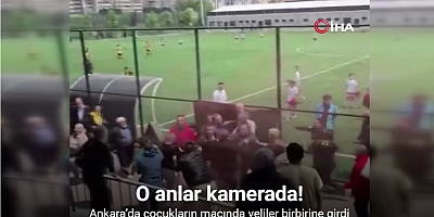 Ankara’da çocukların maçında veliler birbirine girdi