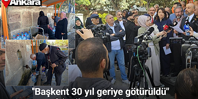 Ankara’da su kuyrukları uzadıkça tepkiler artıyor