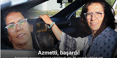 Annesinin mezarını ziyaret edebilmek için 56 yaşında ehliyet aldı, sevincini Kafkas dansıyla kutladı
