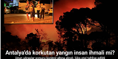 Antalya’da otellere yakın ormanlık alanda çıkan yangın kontrol altına alındı