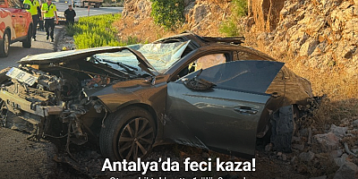 Antalya’da otomobil takla attı: 1 ölü, 2 yaralı