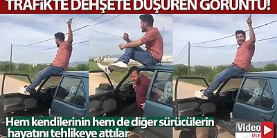 Antalya'da trafikte dehşete düşüren görüntü