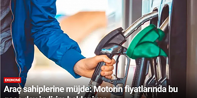 Araç sahiplerine müjde: Motorin fiyatlarında bu gece dev indirim bekleniyor