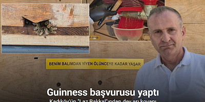 Arıları üşümesin diye elektirkli battaniyeye sararak baktı