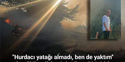 Arnavutköy’de çayırlık alanı yakıp kaçtı, Yunus polisleri yakaladı