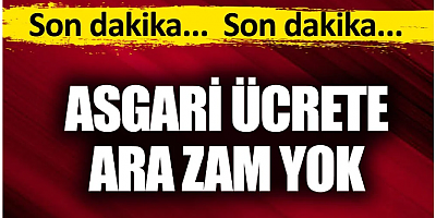 Asgari ücrete ara zam yok. Bakan Bilgin açıkladı