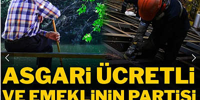Asgari ücretli ve emeklinin partisi belli oldu