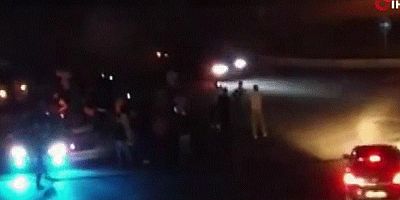 Asker uğurlamasında yol kapatıp drift yapan magandalar kamerada