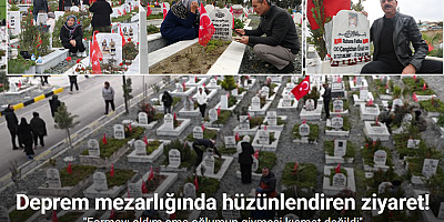 Asrın felaketinin 3’üncü yıl dönümünde deprem mezarlığında hüzünlendiren ziyaret