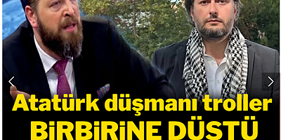 Atatürk düşmanı troller birbirine düştü: Küfürler havada uçuştu