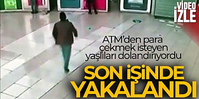 ATM'den para çekmek isteyen yaşlıları 
