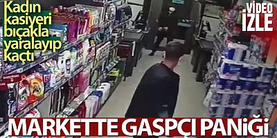 Avcılar'da markette korku dolu anlar kamerada