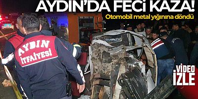 Aydın'da feci kaza! 2 ölü 3 ağır yaralı