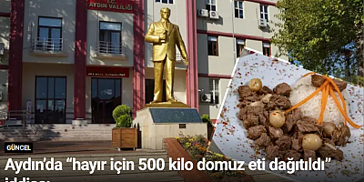 Aydın’da “hayır için 500 kilo domuz eti dağıtıldı” iddiası