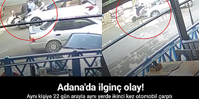 Aynı kişiye 22 gün arayla aynı yerde ikinci kez otomobil çarptı