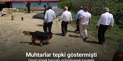 Bafra’da muhtarların tepkisini çeken izinsiz köpek barınağı mühürlenerek kapatıldı