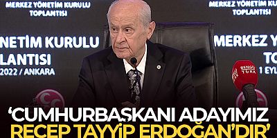Bahçeli: 'Erdoğan'ın yeniden seçilmesi için insanüstü bir gayret sarf edilecektir'