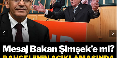 Bahçeli'nin açıklamasında gözden kaçan ayrıntı: Mesaj Mehmet Şimşek'i mi?