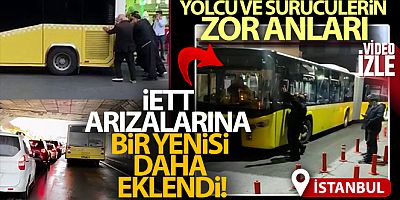 Bahçelievler'de İETT otobüsü arıza yaptı