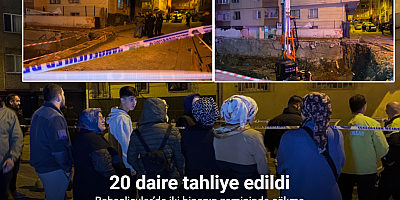 Bahçelievler’de iki binanın zemininde çökme: 20 daire tahliye edildi