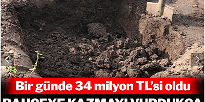 Bahçeye kazmayı vurdukça külçe külçe altın fışkırdı: Bir günde 34 milyon TL'si oldu