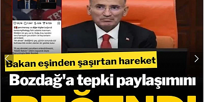 Bakan eşinden şaşırtan adım! Bekir Bozdağ'a tepki paylaşımını beğendi