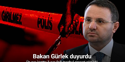 Bakan Gürlek: 