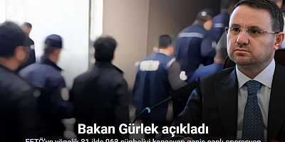 Bakan Gürlek, FETÖ’ye yönelik 81 ilde 968 şüpheliyi kapsayan geniş çaplı operasyon başlatıldığını duyurdu