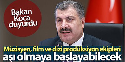 Bakan Koca: 'Aşı programımızda bir grubun daha aşılanmasına başlıyoruz'