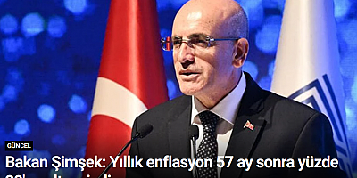 Bakan Şimşek: Yıllık enflasyon 57 ay sonra yüzde 30'un altına indi