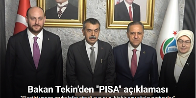 Bakan Tekin: 