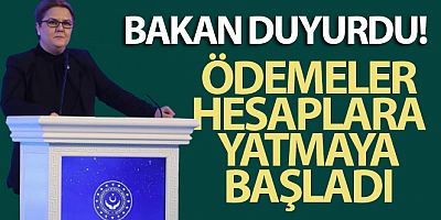 Bakan Yanık: 963 milyon lira ‘Evde Bakım Yardımı' ödemelerini hesaplara yatırıyoruz