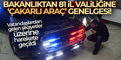 Bakanlıktan 81 İl Valiliğine 'Geçiş Üstünlüğüne Sahip Araçlar' ilgili yeni bir genelge