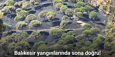 Balıkesir yangınlarında sona doğru