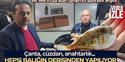 Balon balığı, kadın çantasından sonra cüzdan ve anahtarlık da oldu