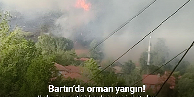 Bartın’da orman yangını: Alevler rüzgarın etkisiyle yerleşim yerini tehdit ediyor