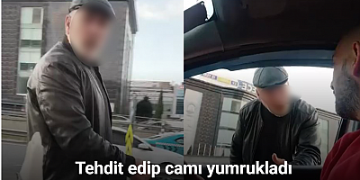 Başakşehir’de taksi sürücüsün yolcu kavgası kamerada