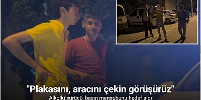 Basın mensubunu hedef alan alkollü sürücü: 