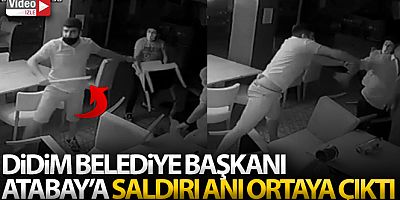 Başkan Atabay'a saldırı anı ortaya çıktı