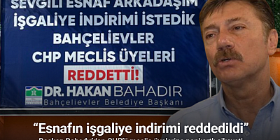 Başkan Bahadır’dan CHP’li meclis üyelerine pankartlı şikayet!