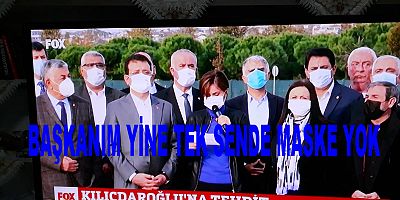 Başkanım neden böyle yapıyorsun kötü örnek oluyorsunuz! 