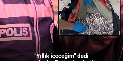 Bavulundan 5 bin 642 adet uyuşturucu hap çıktı: 