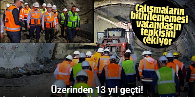 Bayburt Group İnşaat’ın 13 yıldır tamamlayamadığı Kop Tüneli’nde valiler incelemelerde bulundu