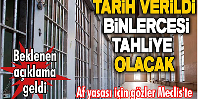 Beklenen müjde geldi! Af yasası için gözler Meclis'te! 