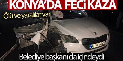 Belediye başkanının içinde olduğu otomobil kaza yaptı: 1 ölü, 2 yaralı