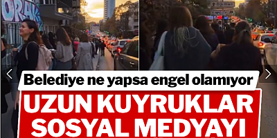 Belediye ne yapsa engel olamıyor! Uzun kuyruklar sosyal medyayı ikiye böldü