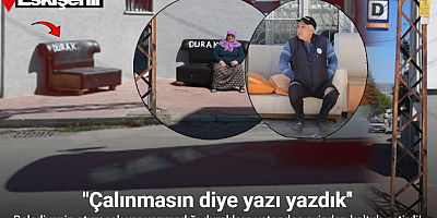 Belediyenin oturacak yer yapmadığı duraklara vatandaş evinden koltuk getirdi